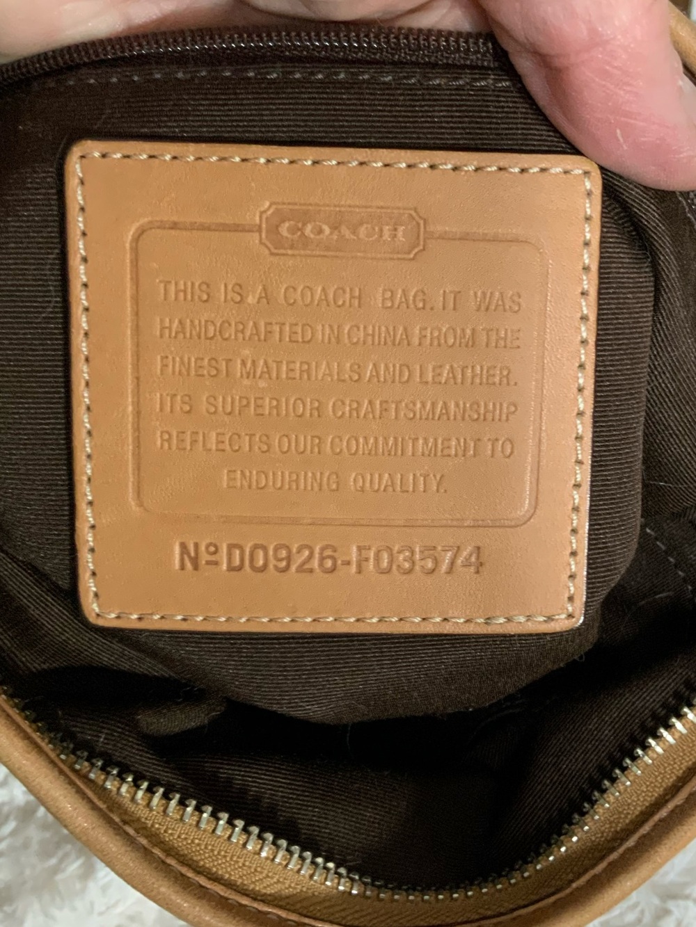 2009 Coach Soho Monogram Canvas Shoulder Bag in Brown and Tan - Picture 10 of 13